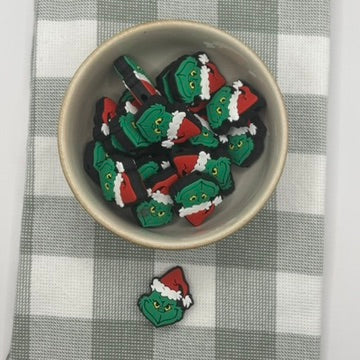 Silicone Focal Bead | 500 | Christmas grinch