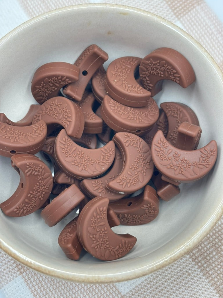 Silicone Focal Bead - 243 | brown moon