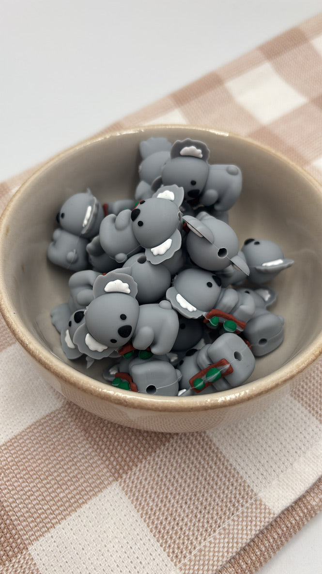 3D Silicone Focal Bead | Koala 491