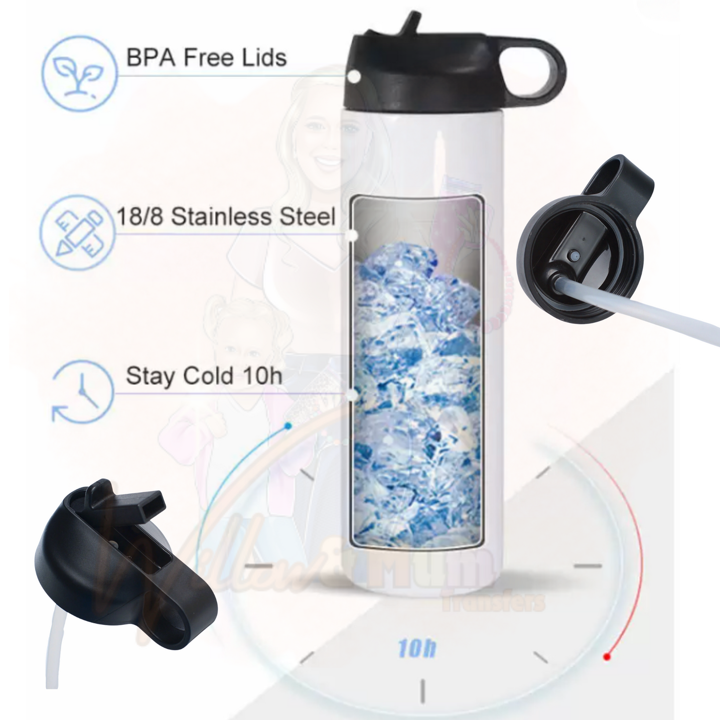 20oz | Sublimation | Flask Hydro Sport Water Bottle | Blanks