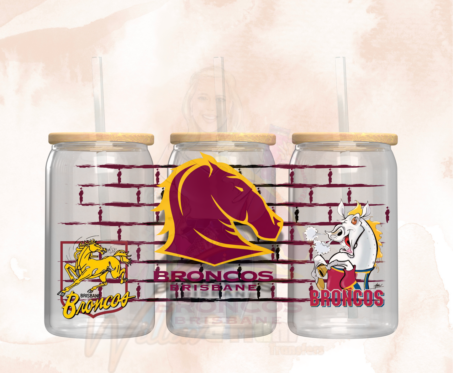 2025 |UV DTF 16OZ WRAP - Sports NRL - Broncos 2