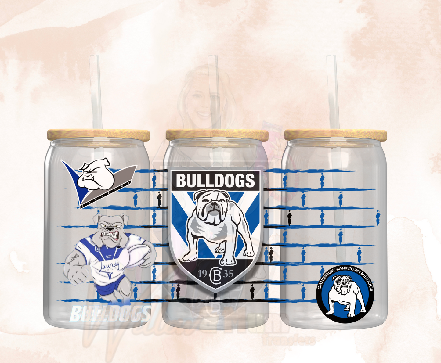 2025 |UV DTF 16OZ WRAP - Sports NRL - Bulldogs 2