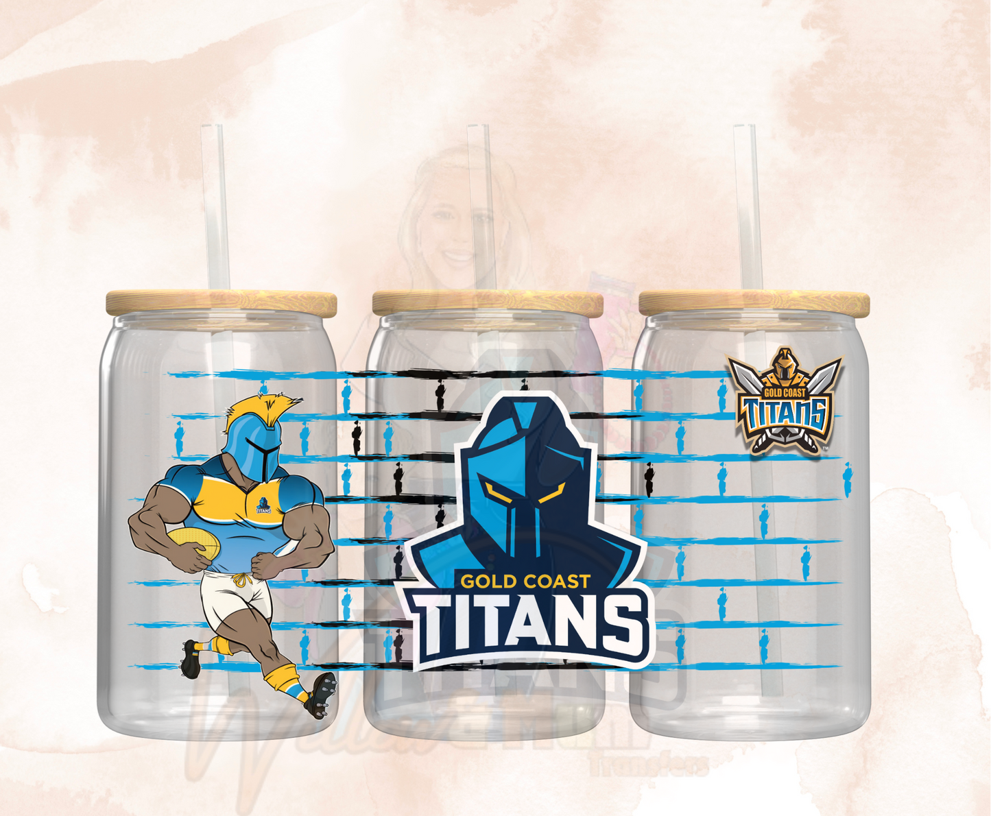 2025 | UV DTF 16OZ WRAP - Sports NRL - Titans 2