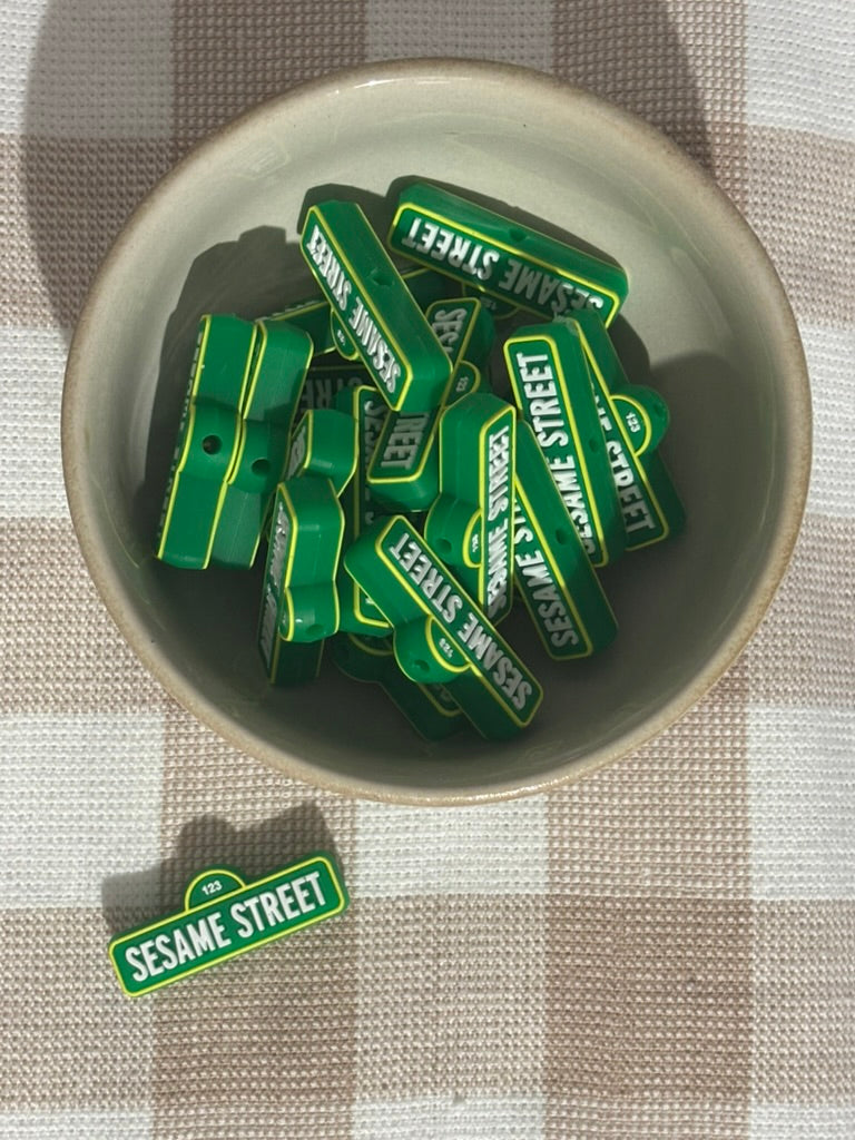 Silicone Focal Bead | 315 | Sesame street