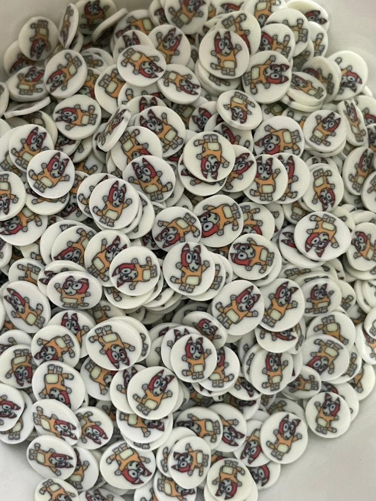 Glitter - Clay Slices | Orange Dog