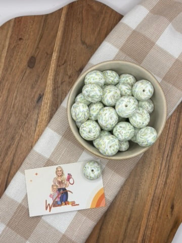 Beads 16 Patterned | 22mm silicone abacus