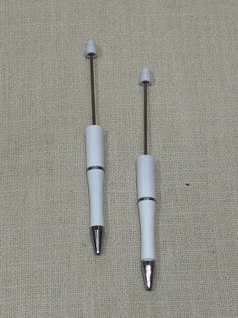 White Bead-able Pens | Blanks