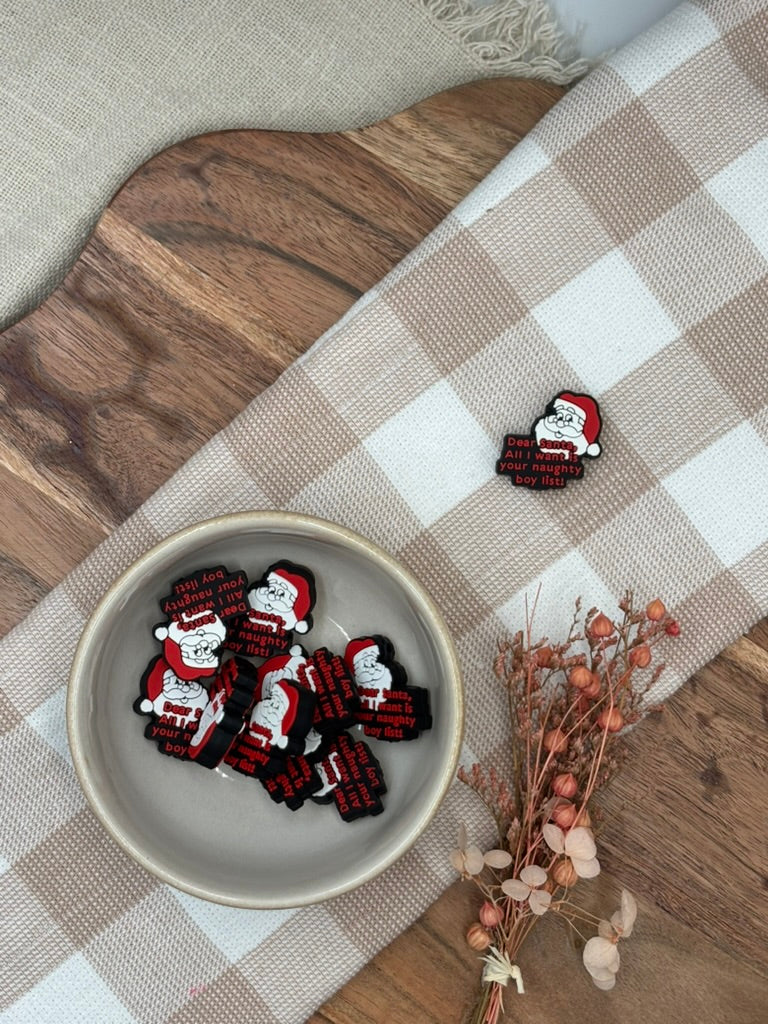 Silicone Focal Bead | 237 | Christmas santa