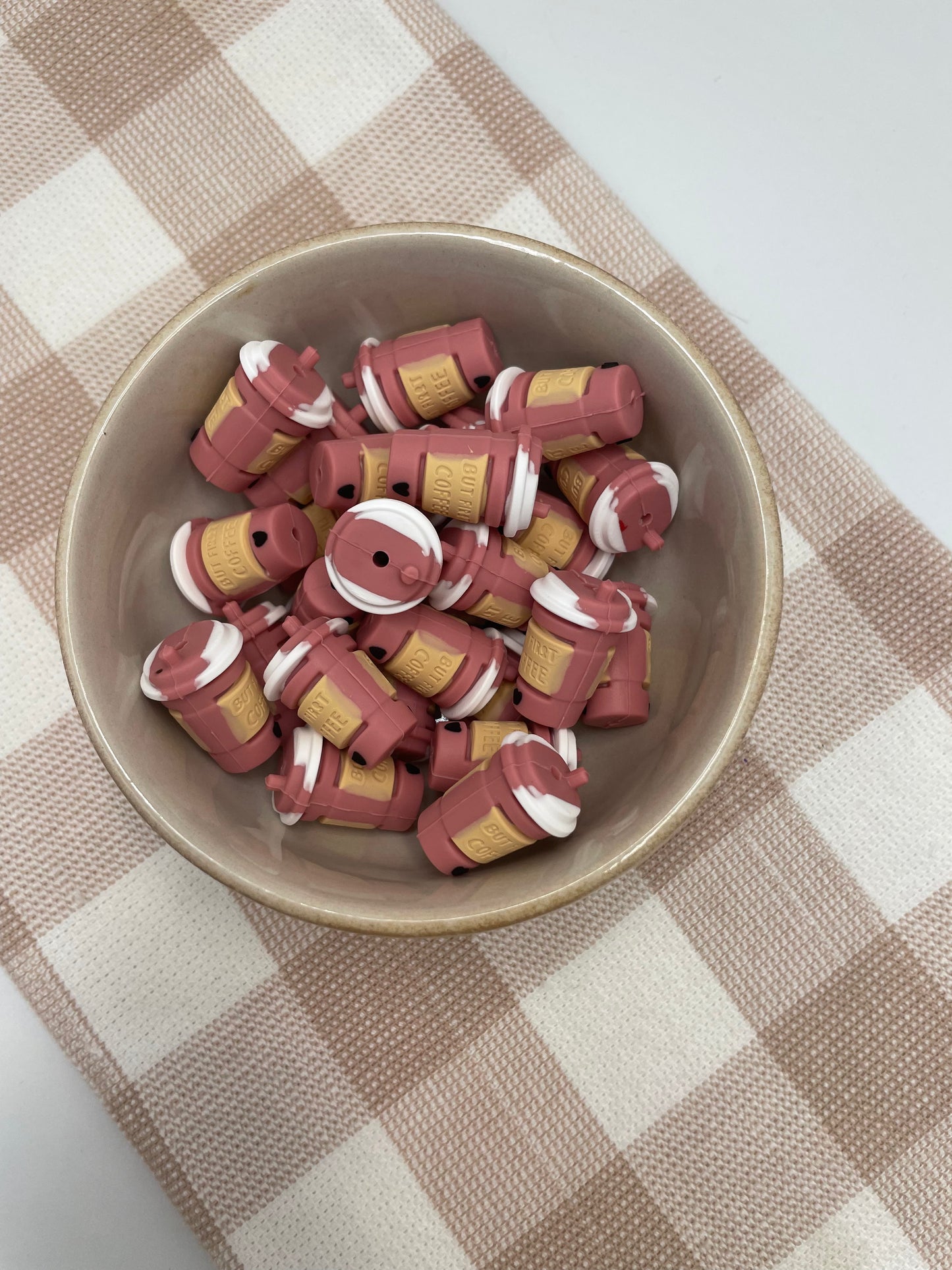 3D Silicone Focal Bead | Coffee Cup |492