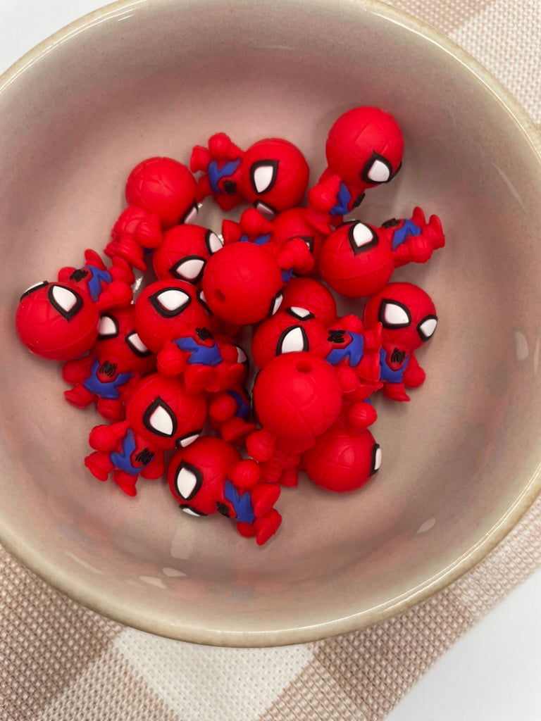 3D Silicone Focal Bead | 272 | Spiderman