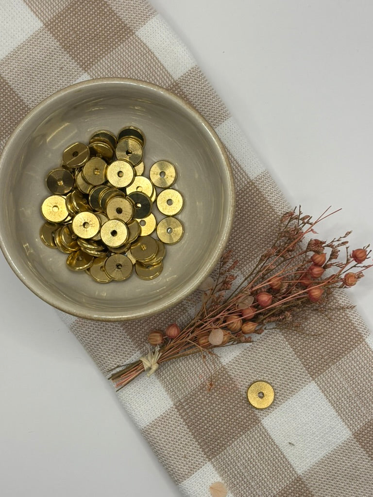 Beads 16 | 14*2.5mm spacer coin | Gold