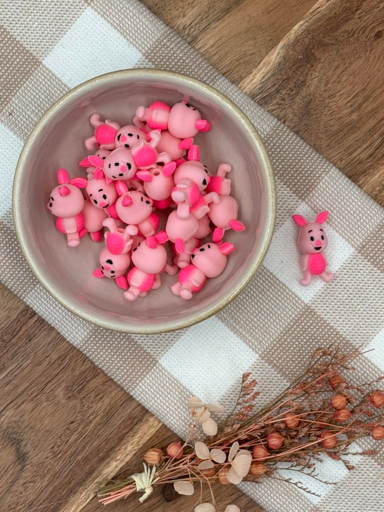 3D Silicone Focal Bead - 44 | Piglet