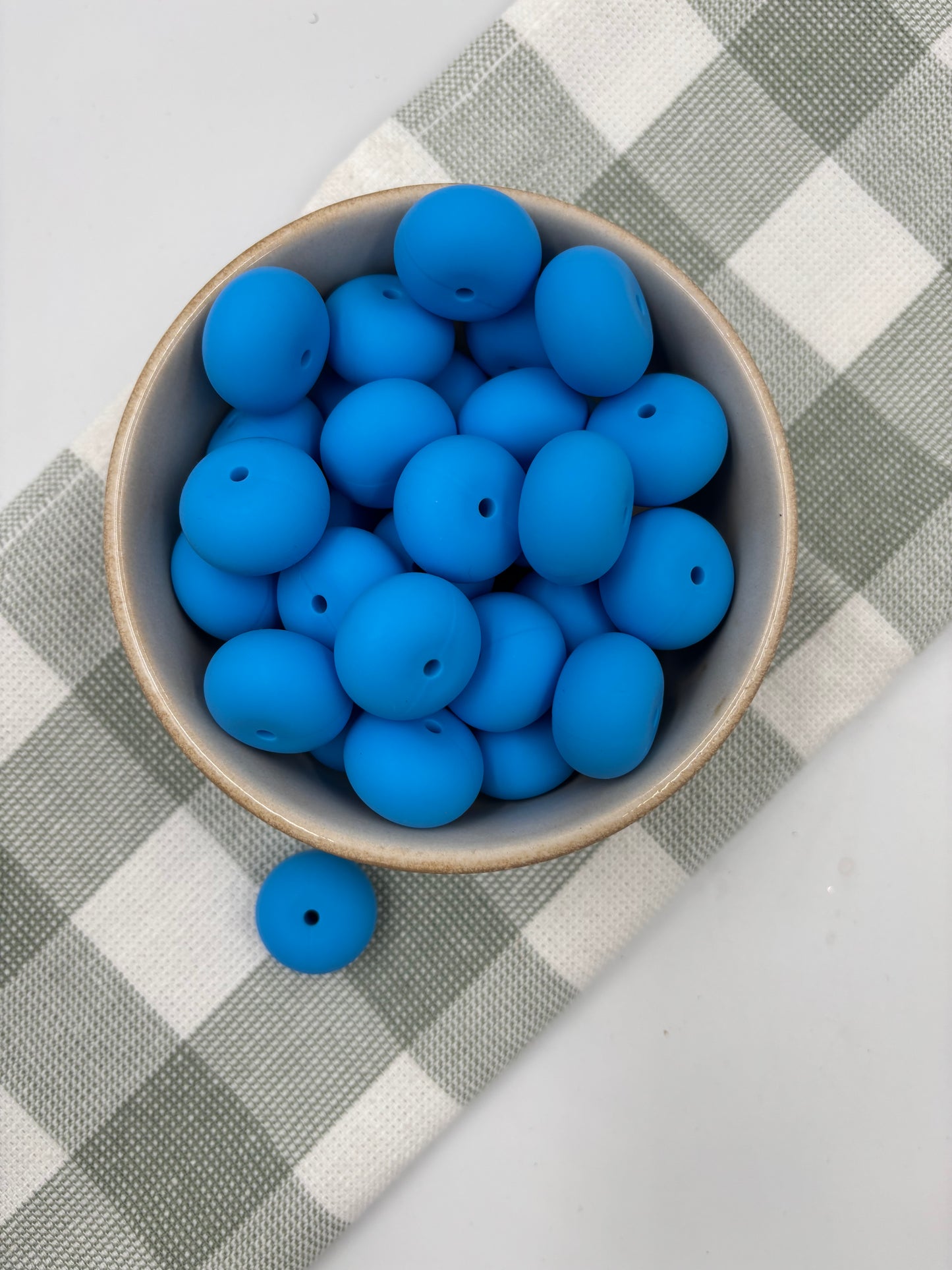 Beads 132| Treasure Blue | 22mm silicone abacus