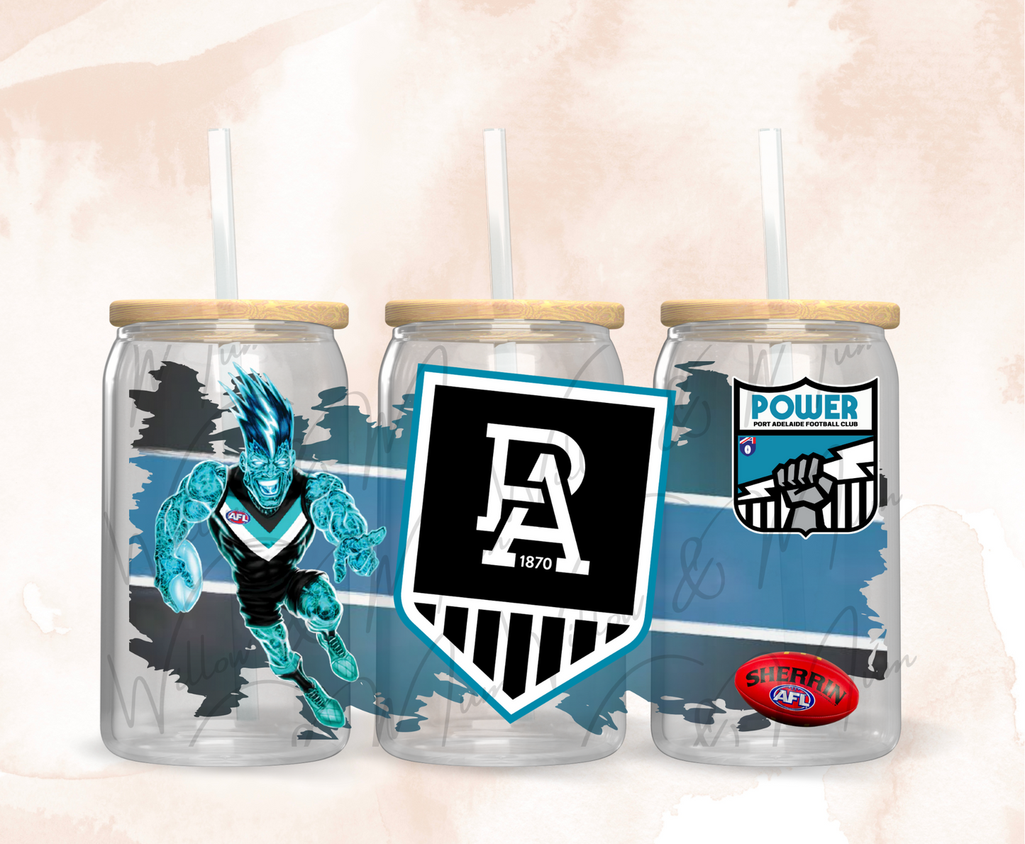 2025 |UV DTF 16OZ WRAP - Sports - Port Adelaide Power