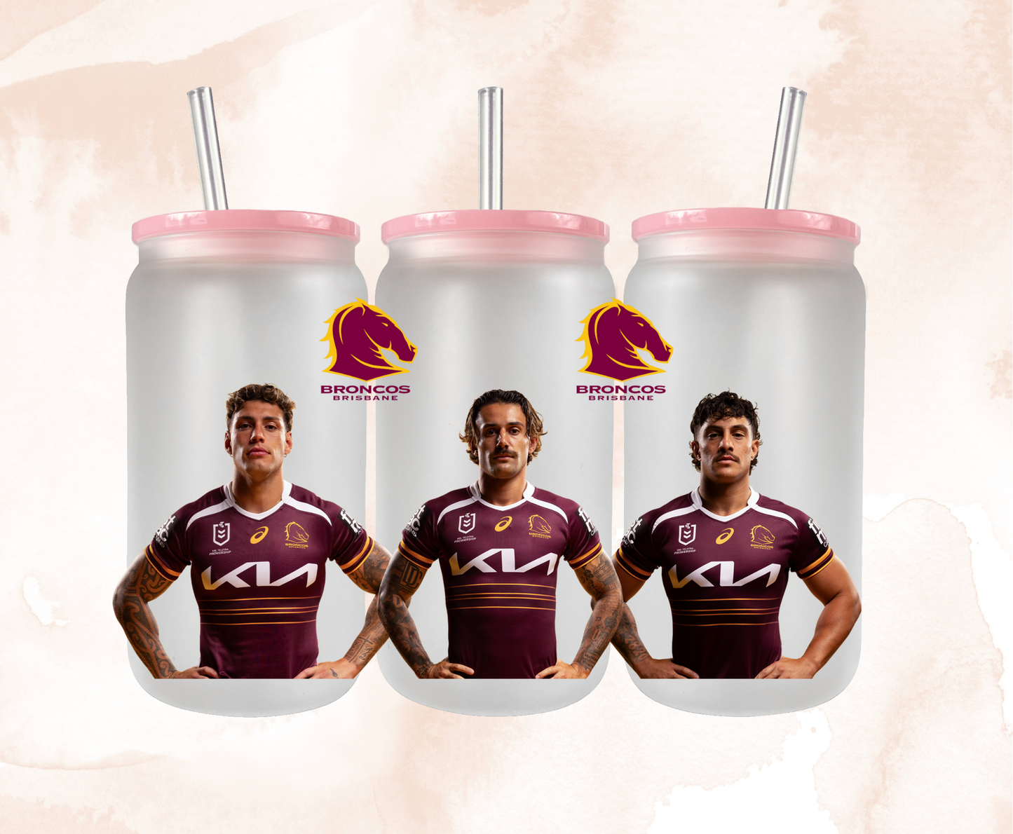 2025 | UV DTF 16OZ WRAP | NRL Sports Broncos Players 2
