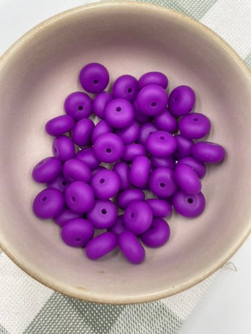 14mm silicone abacus | Indigo Purple | 130