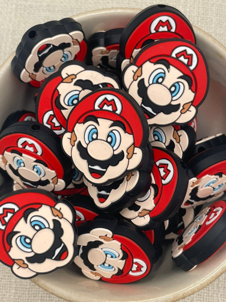 Silicone Focal Bead -97 | Mario