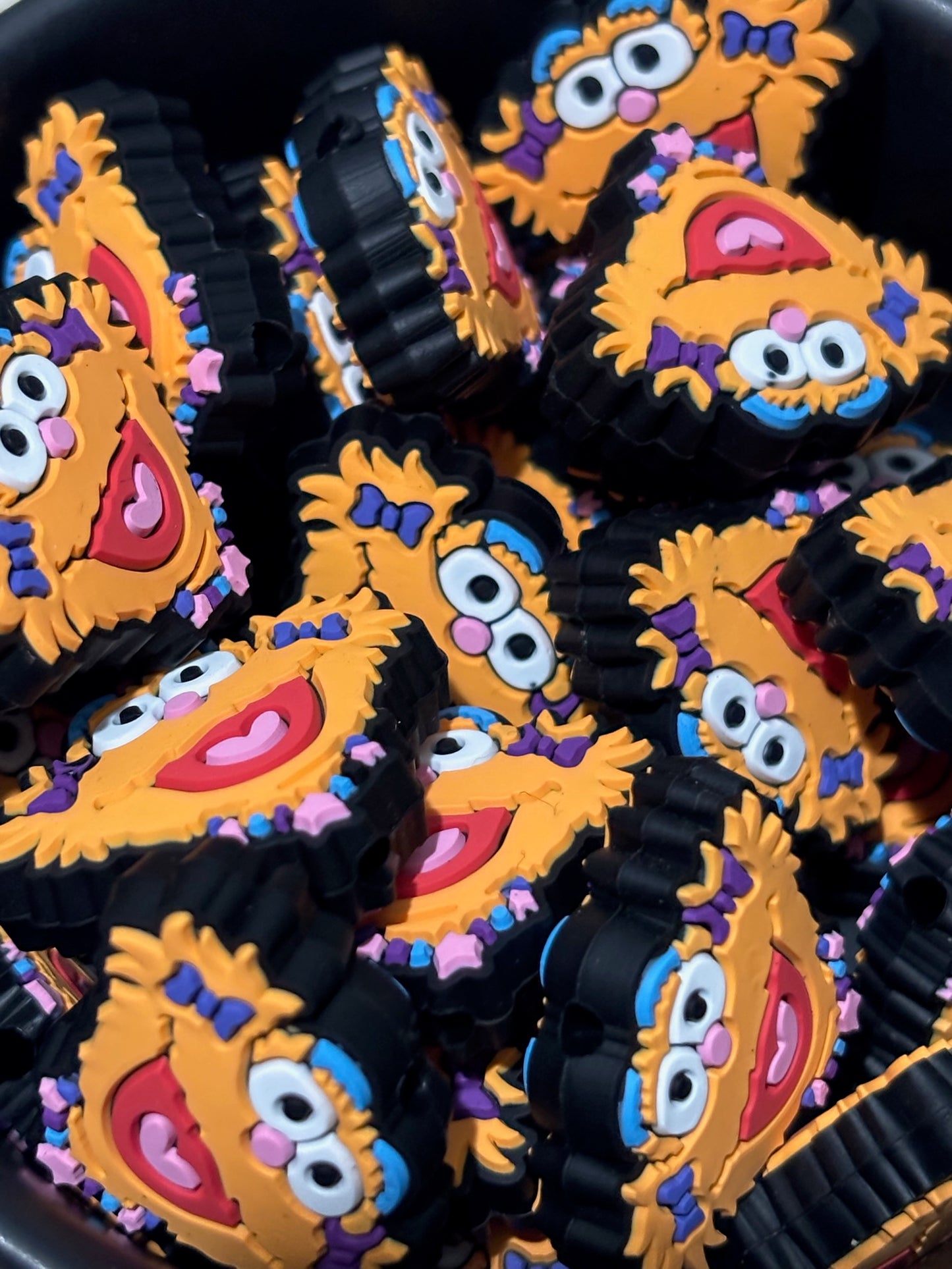 Silicone Focal Bead | 394 | Zoe Sesame Street