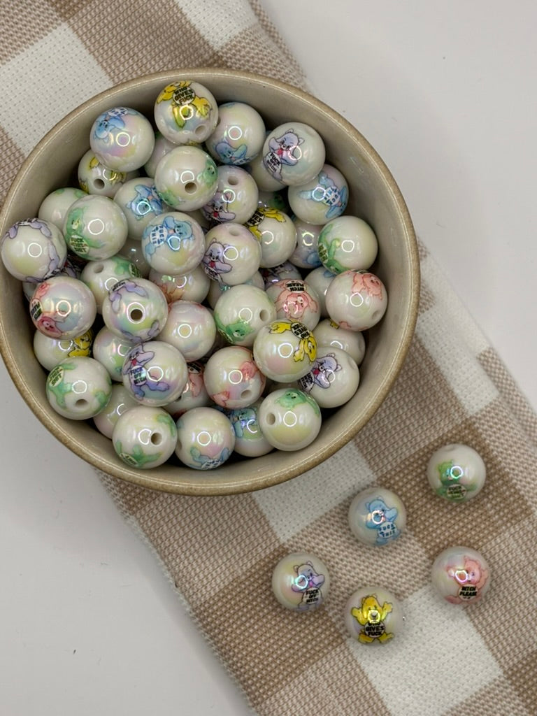 Acrylic bead | 15mm | 5 | Swear Bears