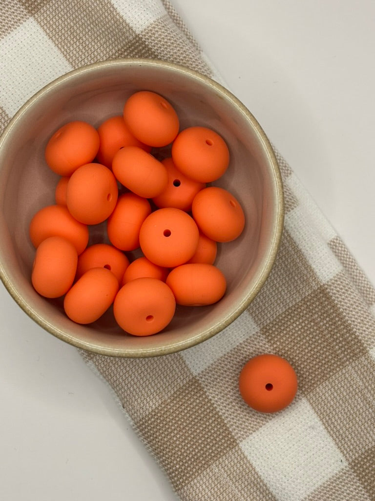 Beads 991 | Peach  |  22mm silicone abacus
