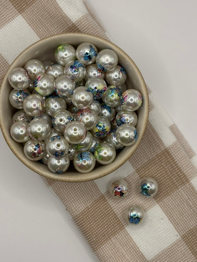 Acrylic bead |  15mm | 7 | Blue Alien