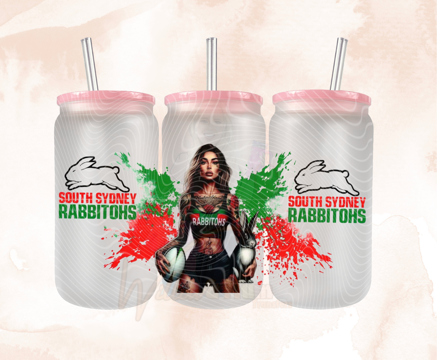 2025 |UV DTF 16OZ WRAP - Sports NRL - Rabbitohs 3