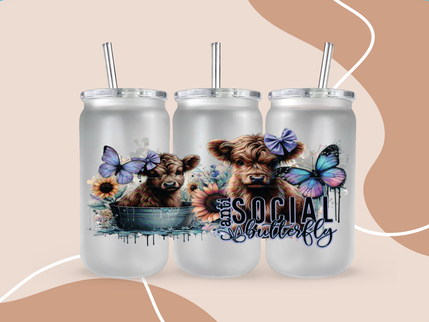 UV DTF 16OZ WRAP - Animals Cow 16