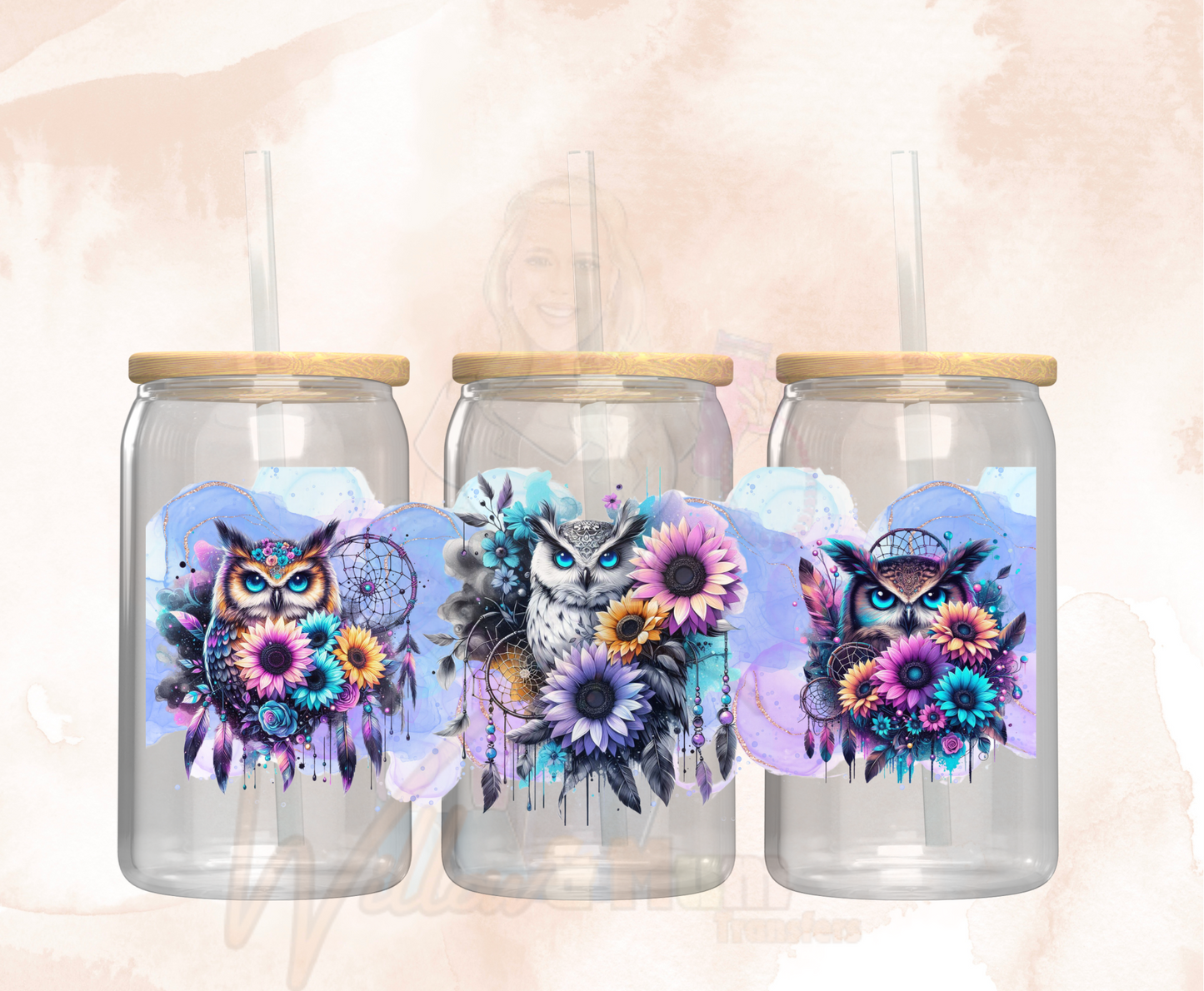 UV DTF 16OZ WRAP - ANIMALS 5 - owl