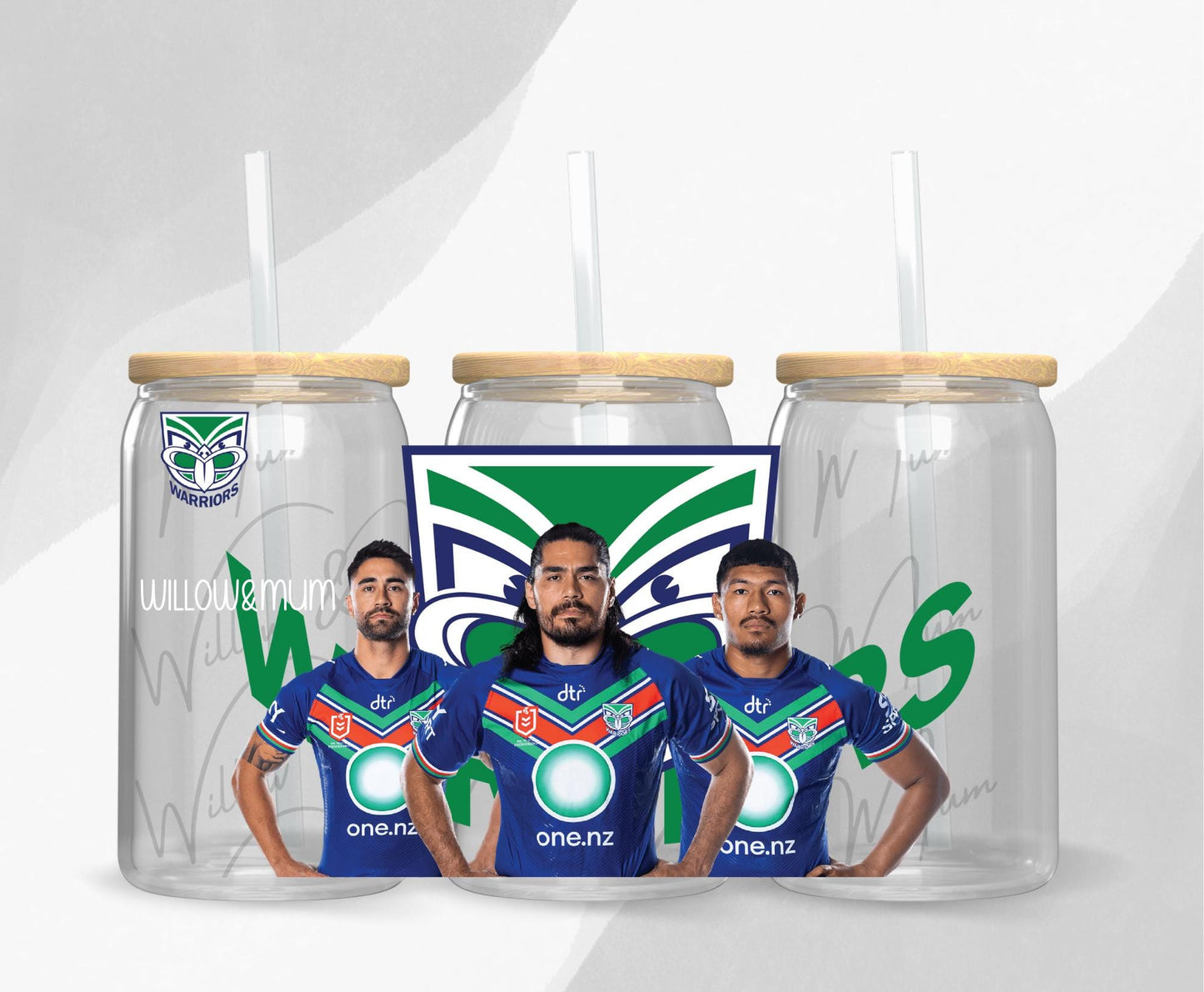 National Rugby League (NRL) | Warriors | sublimation | 16oz Libby Glass | UV DTF file | Png digital download