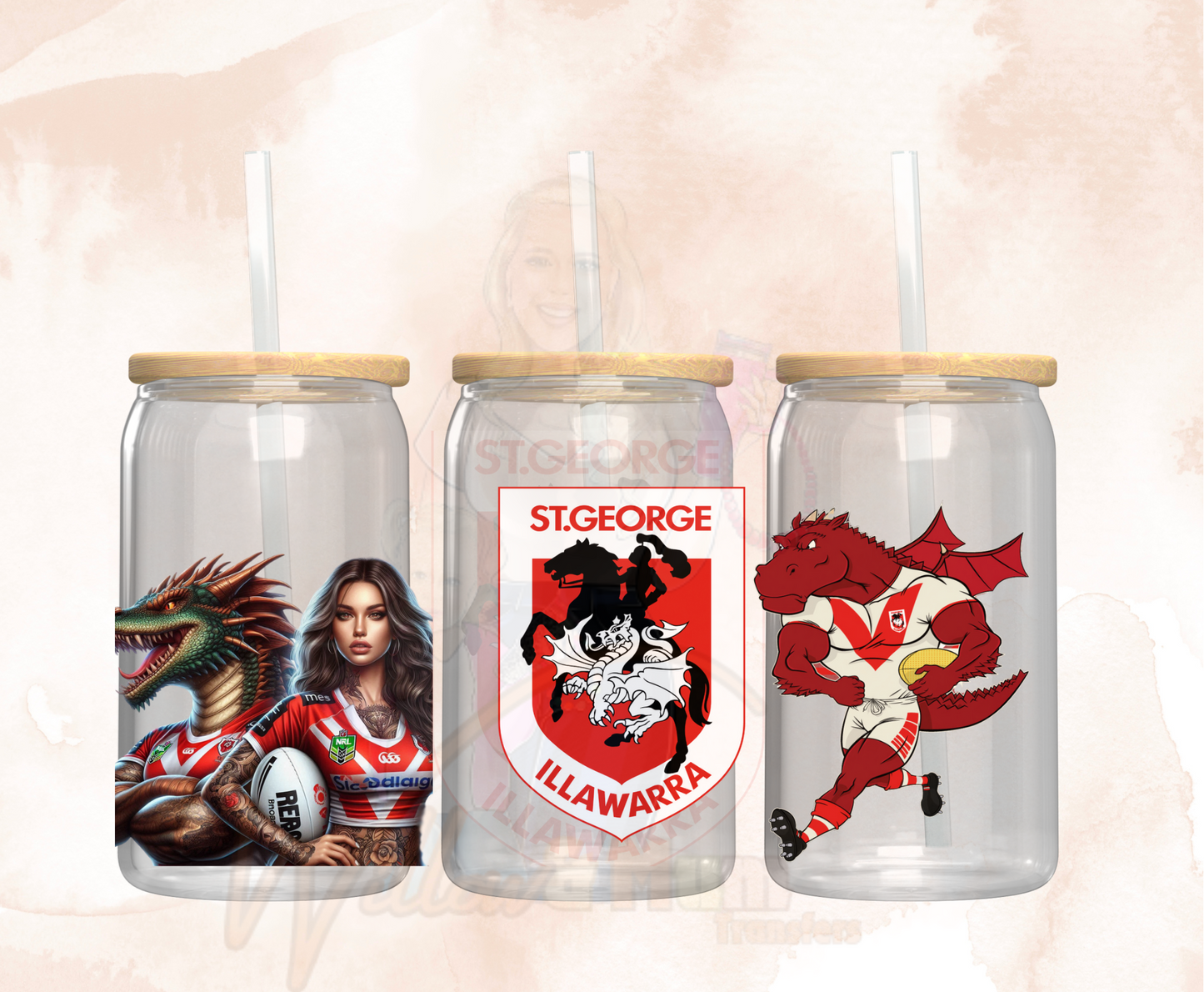 2025 |UV DTF 16OZ WRAP - Sports NRL - St George