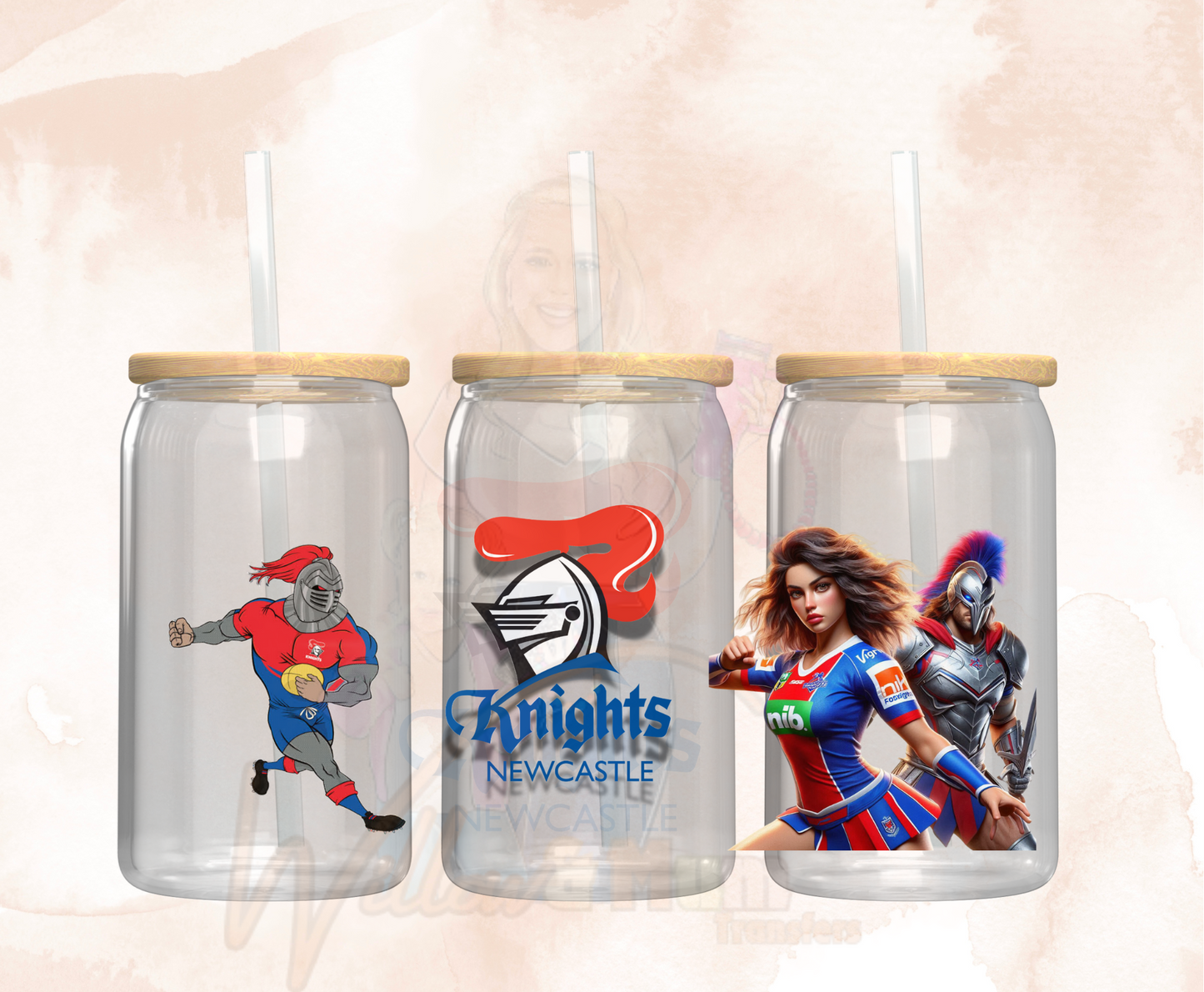 2025 |UV DTF 16OZ WRAP - Sports NRL - Knights