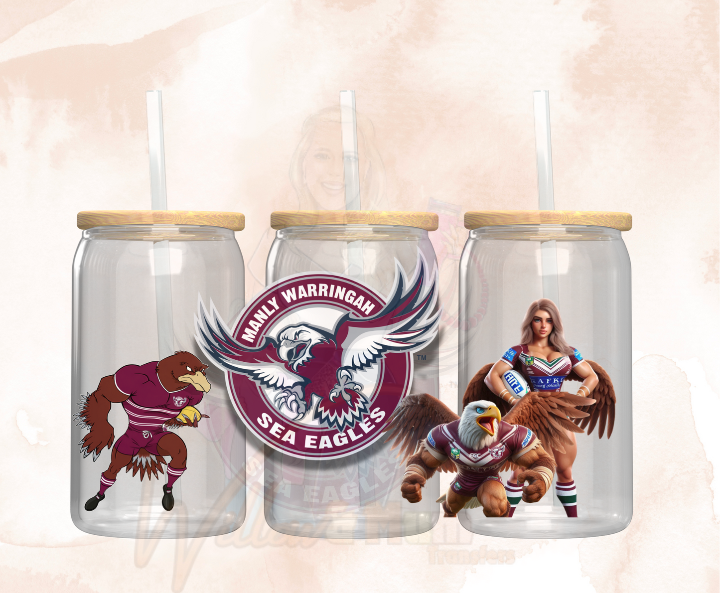 2025 |UV DTF 16OZ WRAP - Sports NRL - Sea Eagles