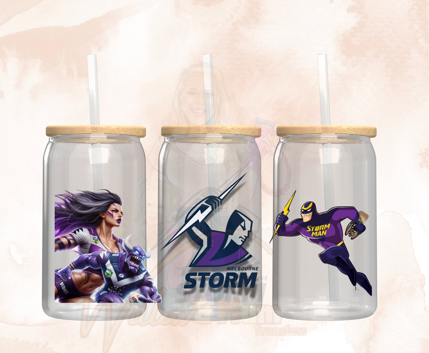 2025 |UV DTF 16OZ WRAP - Sports NRL - Storm