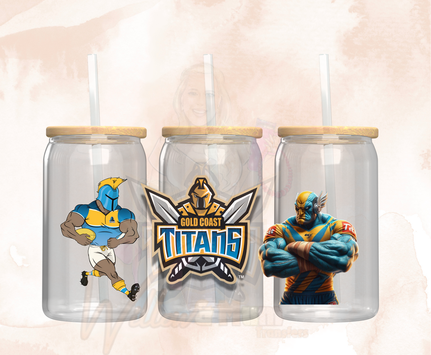 2025 |UV DTF 16OZ WRAP - Sports NRL - Titans