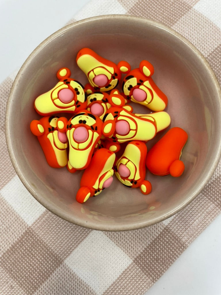 3D Silicone Focal Bead | 355 | Tigger Head