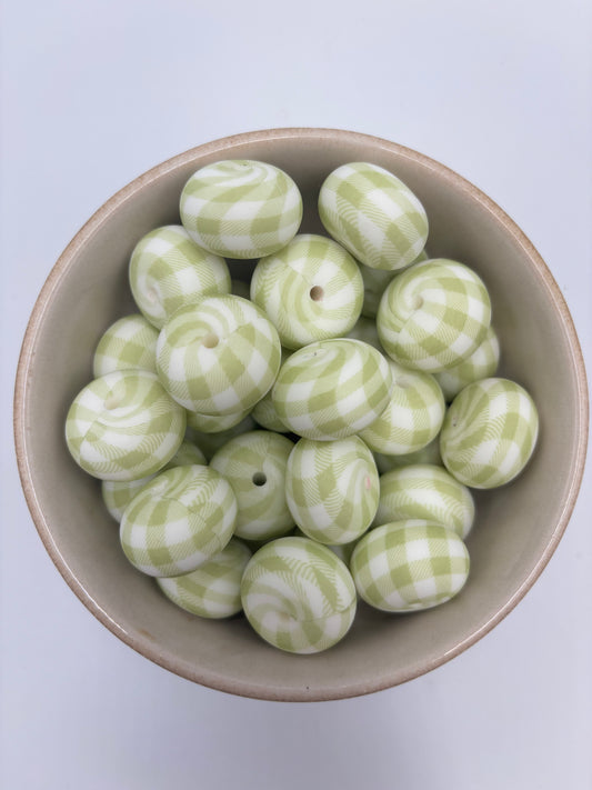 Beads 22mm silicone abacus | Patterned  22