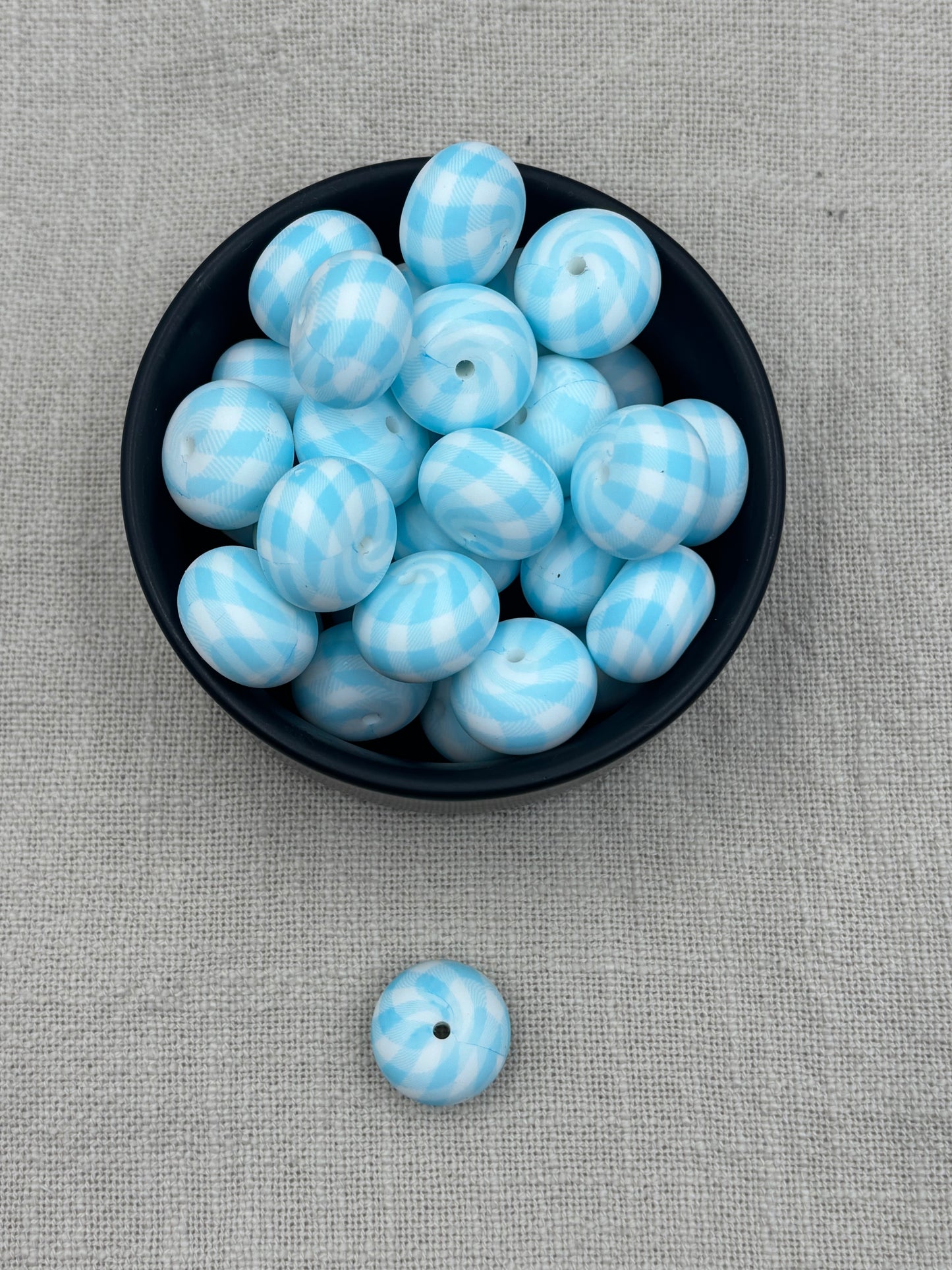 Beads 18 Patterned | 22mm silicone abacus