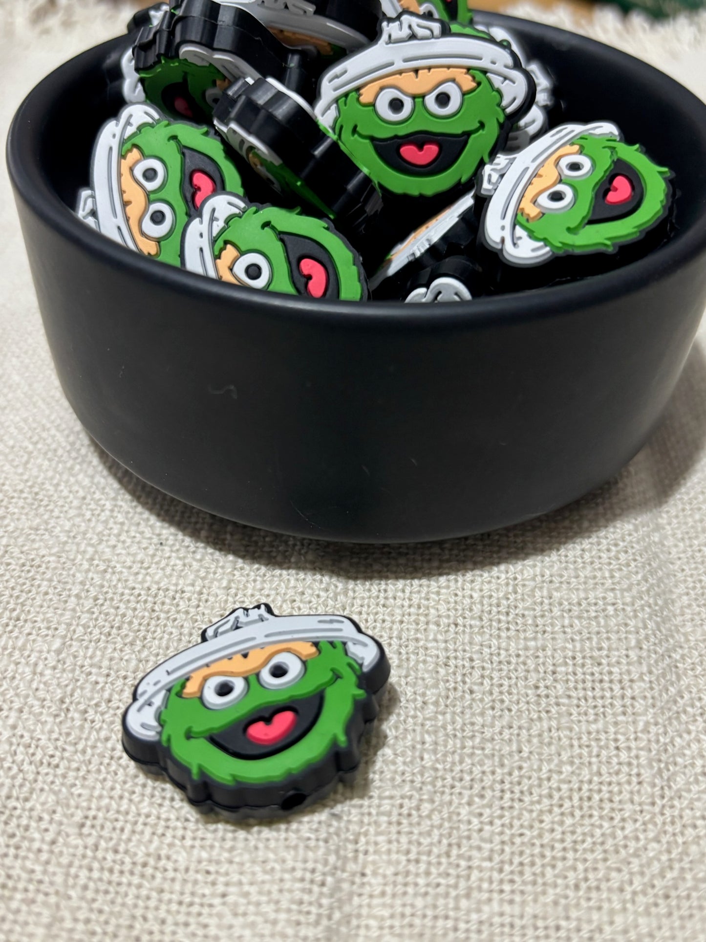 Silicone Focal Bead | 401 | Grouch Sesame Street