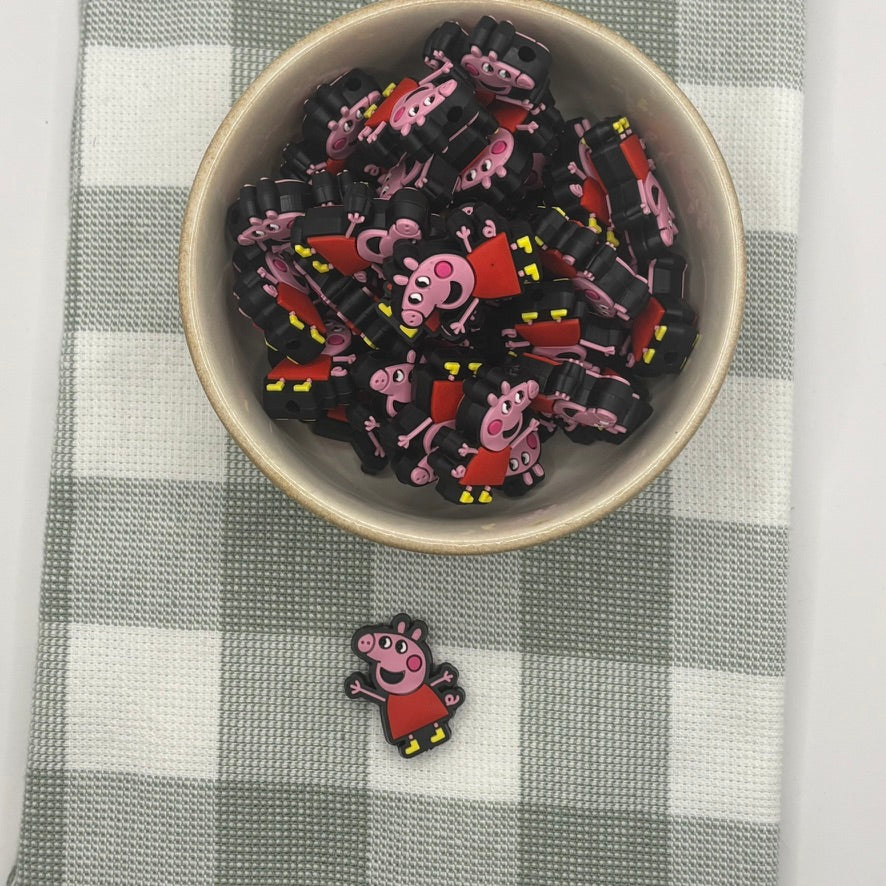 Silicone Focal Bead | 376 | Peppa Pig
