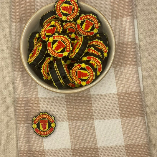Silicone Focal Bead | Manchester United | 420