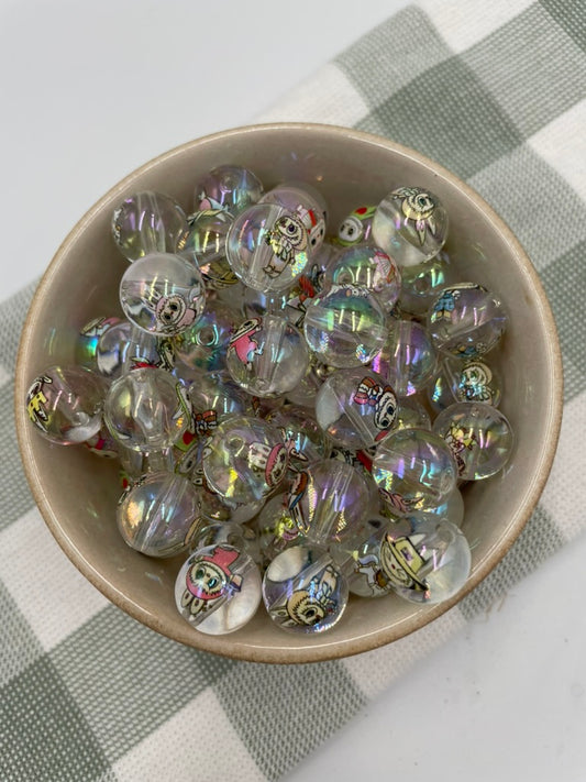 Acrylic bead |  15mm |10  | Labubu