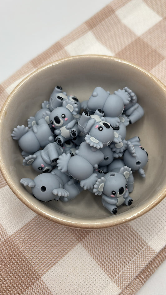 3D Silicone Focal Bead | Koala | 494