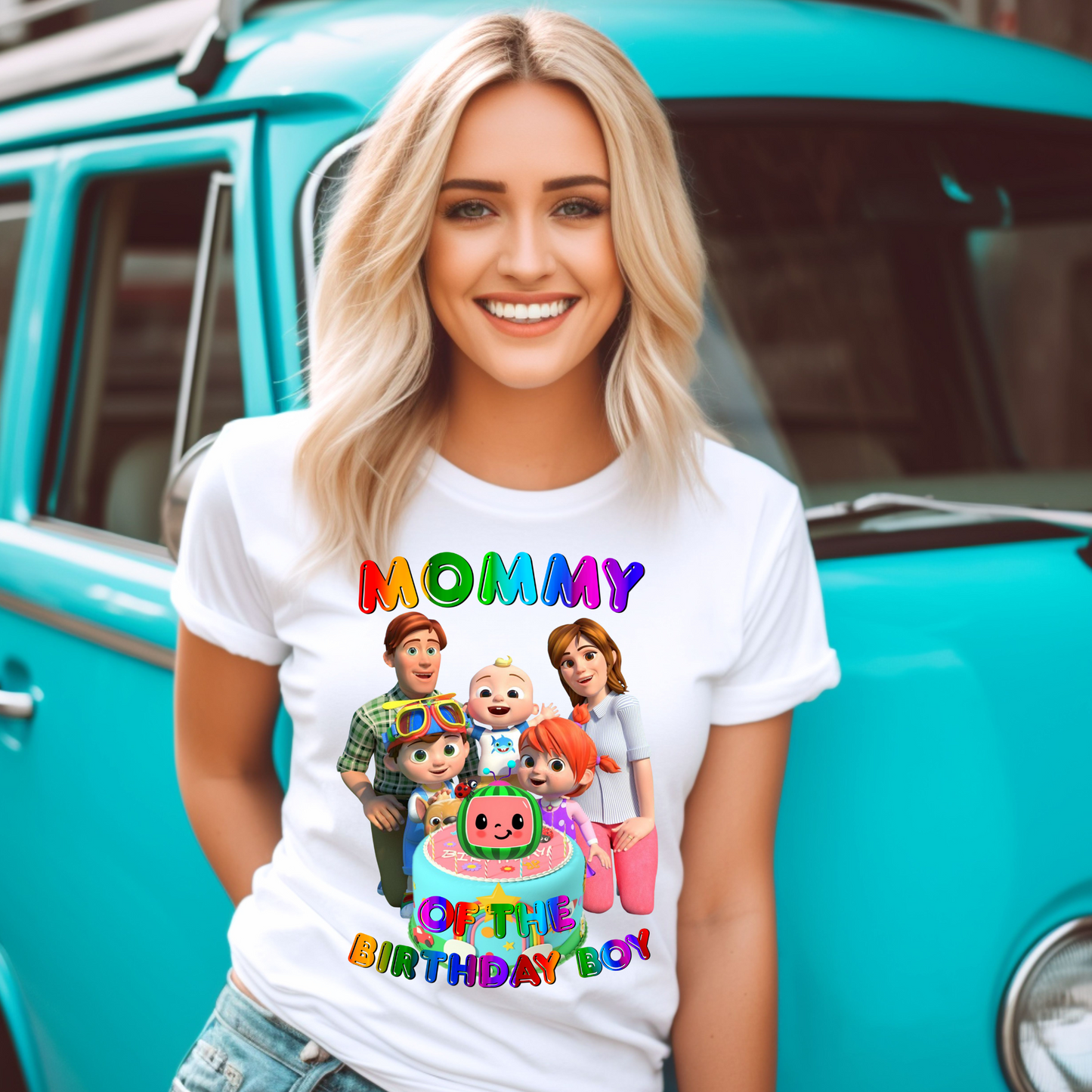 Heat Transfers - 18 -  Mom Birthday Boy Cocomelon | Clearance