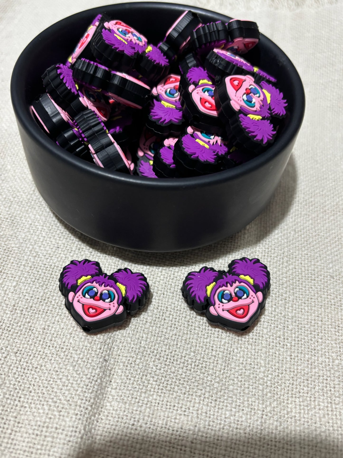 Silicone Focal Bead | 405 | Abby Sesame Street