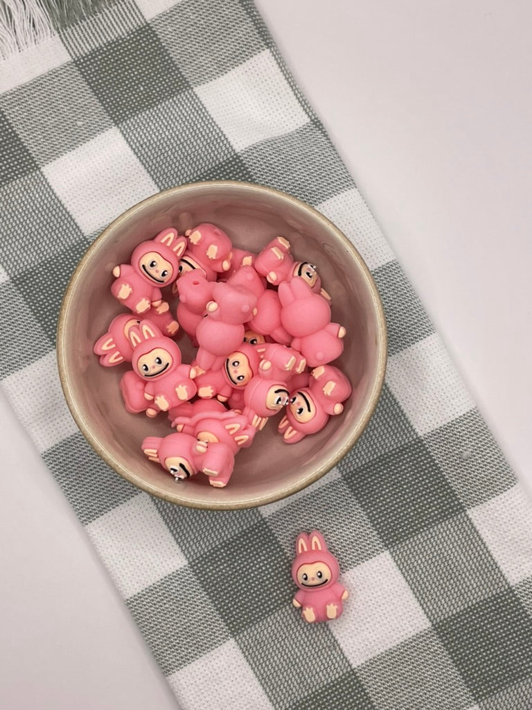 3D Silicone Focal Bead | 336 | Pink Labulu