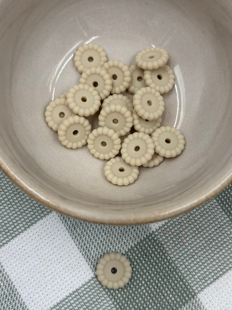 Bubble Spacer Bead | 14mm | 6| Beige