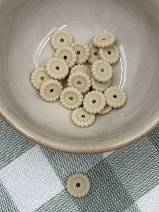 Bubble Spacer Bead | 14mm | 6| Beige
