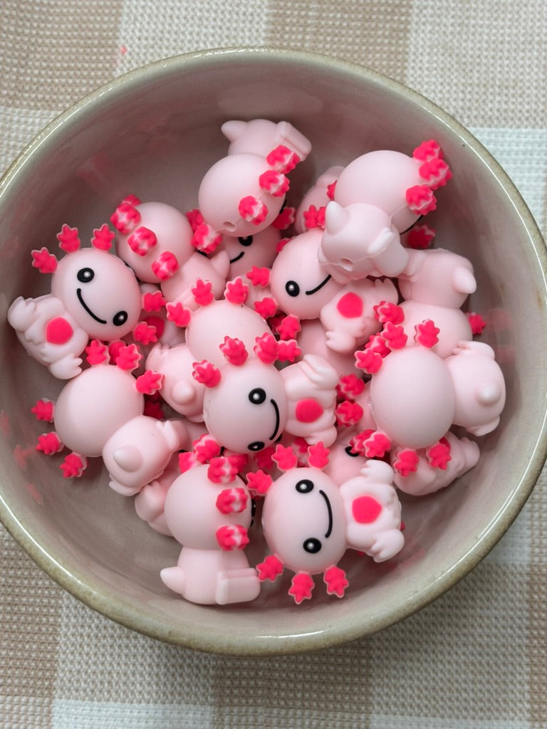 3D Silicone Focal Bead - 17 | Axolotl