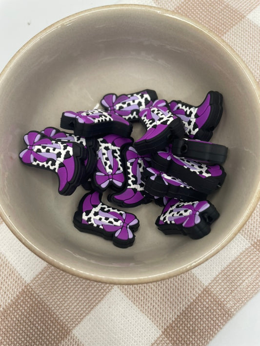 Focal Bead - 180 - Purple boot