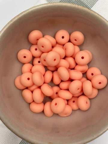 14mm silicone abacus | Watermelon Peach |58